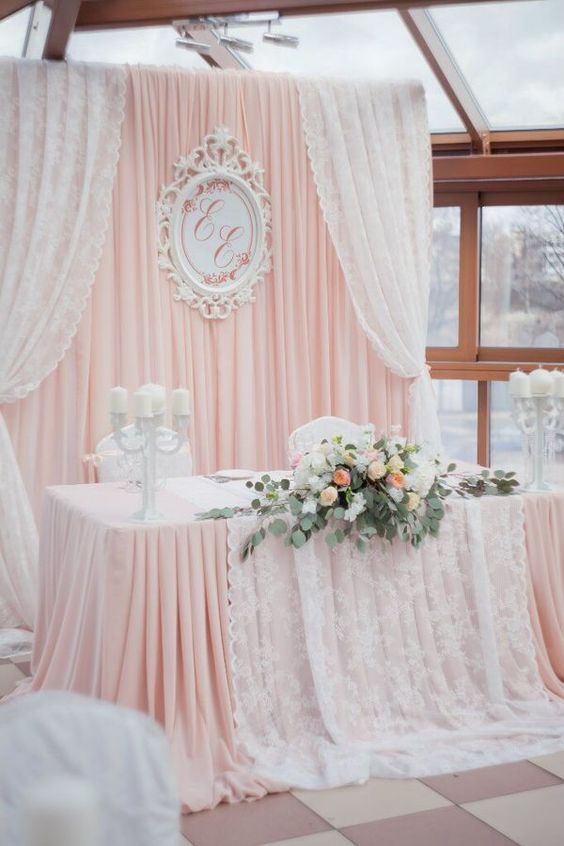 Elegant Bride & Groom Reception Table